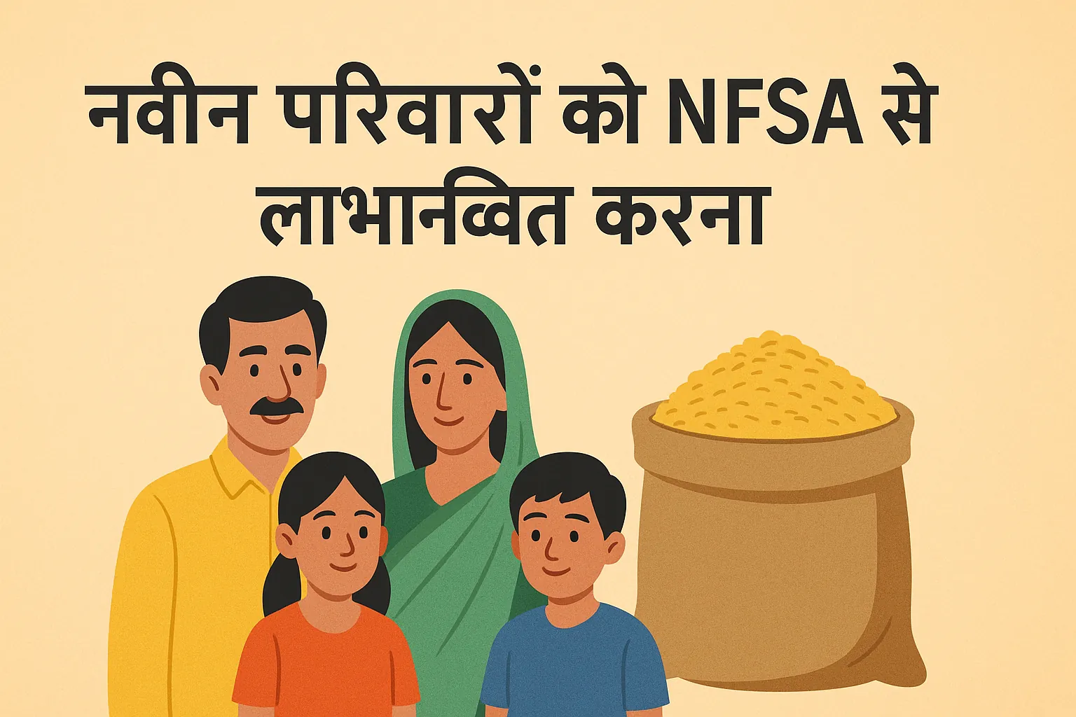 नवीन परिवारों को NFSA से लाभान्वित करना