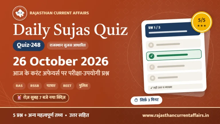 Daily Sujas Quiz-248 : 26 October 2026