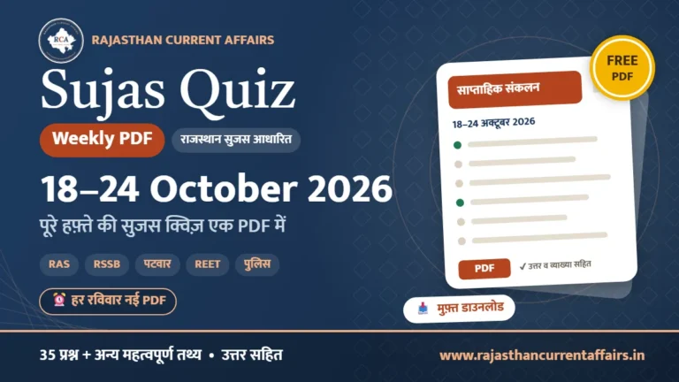 Sujas Quiz Weekly PDF : 18–24 October 2026